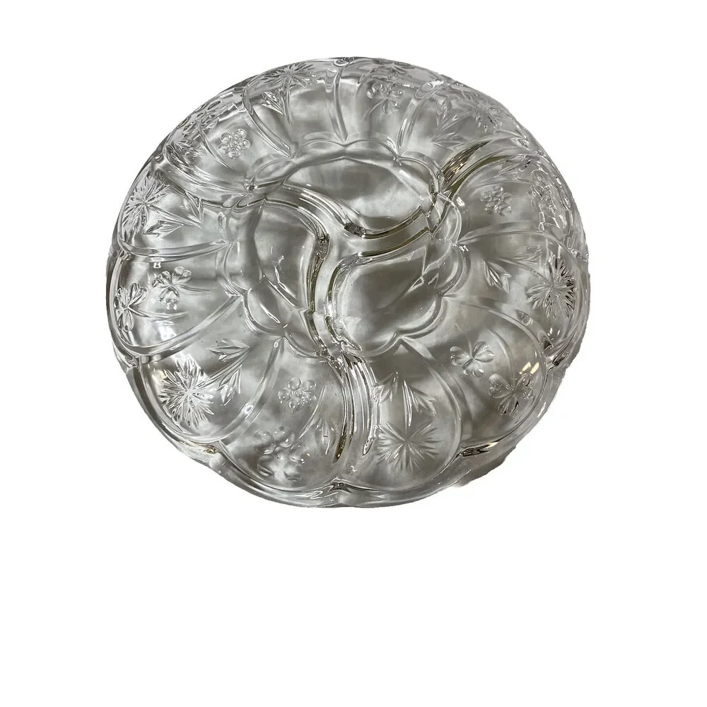 Studio‎ Crystal Cassandra Collection Fine Crystal Divided 3 Dish 9